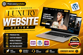 build luxury website design and website development