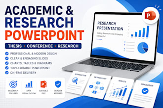 design academic and research powerpoint presentations
