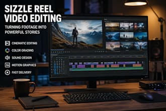 edit a professional cinematic sizzle reel