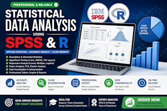 do statistical data analysis using spss and r
