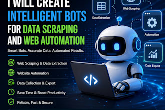 create intelligent bots for data scraping and web automation