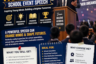 write an inspiring motivational speech for your academy