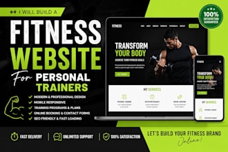 build a fitness website for personal coach