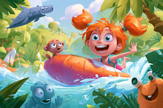 children book illustration and children book illustration