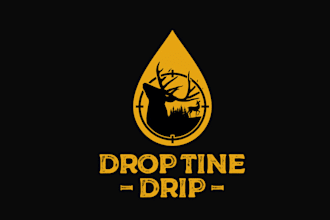 design deer hunters urine scent business logo