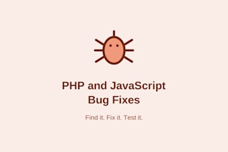 fix bugs and errors in your PHP or javascript website