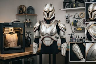 sculpt 3d cosplay armor 3d print and paint cosplay 3d mask model 3d helmet print