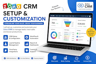 do zoho CRM setup customization automation and support