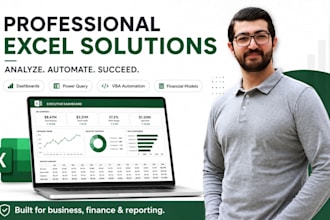 build a professional custom excel solution for your business