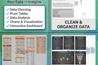 create interactive excel dashboard  visualization