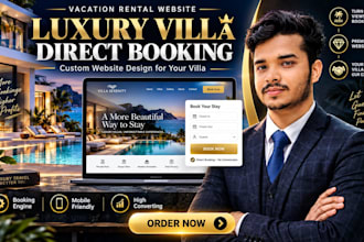 build a luxury vacation rental website with direct booking for your villa