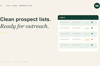 provide b2b lead generation and linkedin prospect research