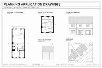 draw UK planning permission drawings, floor plans, elevations and site plans