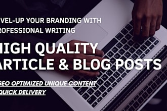 be your blog and articles ghostwriter for inbound leads