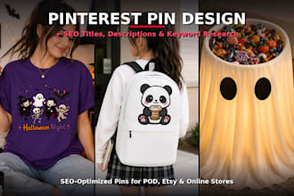design pinterest pins with SEO titles and descriptions