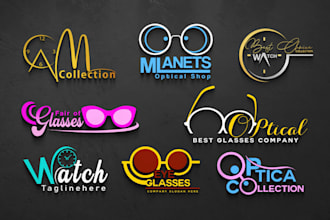 design sunglasses , watch, clock and optical shop logo