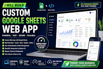 build a custom google sheet webapp using appscript