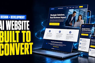 build a modern business website using ai