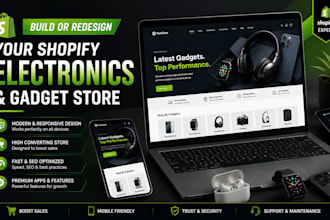 build your shopify electronics and gadget shopify store