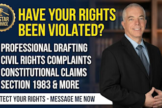draft a civil rights complaint and constitutional rights violation claim