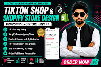 manage tiktok shop, listings, marketing  and dropshipping