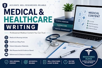 write accurate medical and healthcare content