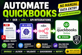 automate quickbooks with n8n, ocr, ai and API integrations
