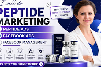 do peptide marketing peptide ads face book ads facebook management