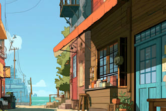 draw a background for your cartoon