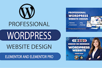do your word press site with elementor and elementor pro