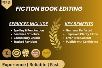 do fiction and non fiction book editing and proofreading