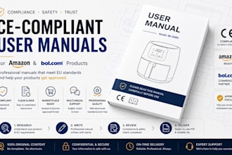 write ce compliant user manuals that help amazon bol com products get approved