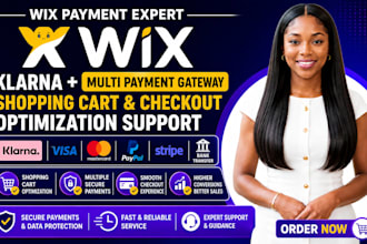 do wix klarna multi payment gateway, shopping cart checkout optimization support