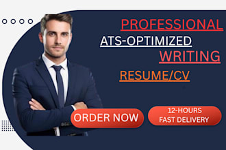 create a professional ats optimized resume and CV