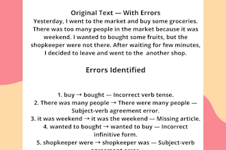 proofread and edit your english content