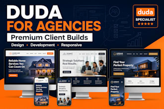 build premium duda websites for agencies, brands and business clients