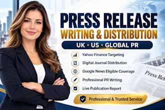 do UK press release writing UK US distribution yahoo google news digital journal