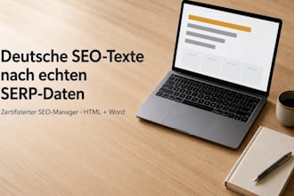write german SEO articles with live serp analysis