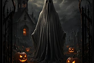 make halloween art for you
