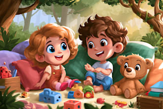 children book illustration and children book illustration
