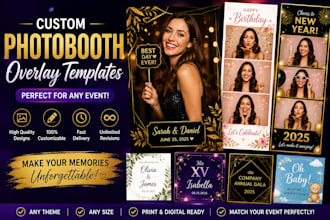 design custom photo booth overlay templates for any event