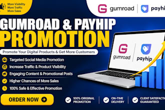 do gumroad payhip marketing, ebook pdf and digital product promotion