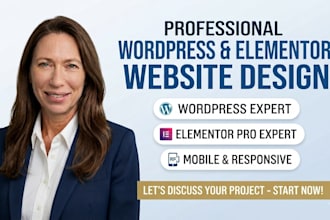 design a professional wordpress website and logo