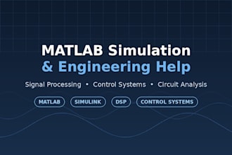solve your matlab engineering tasks and simulations