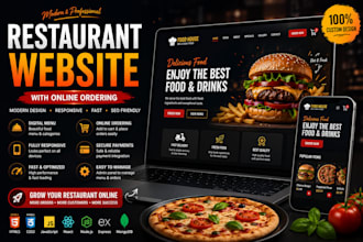 build a modern restaurant website with online ordering