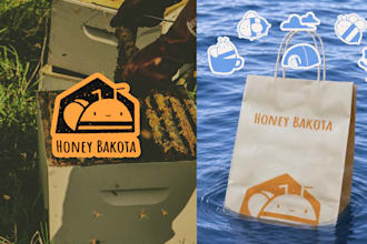 create cute, modern, and playful logo design for you