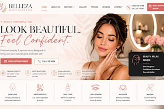 design wix beauty salon website wix spa esthetican online booking website