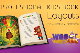professional kids book layout