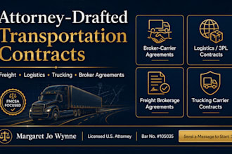 draft a legally binding freight broker and carrier agreement