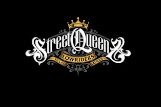 design women low riders motorcycles tattoo logo